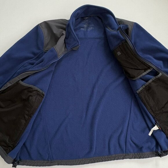 L.L. Bean Men’s XXL Fleece Polartec Jacket Blue Gray & Full Zip Warm Soft Cozy - Picture 8 of 10